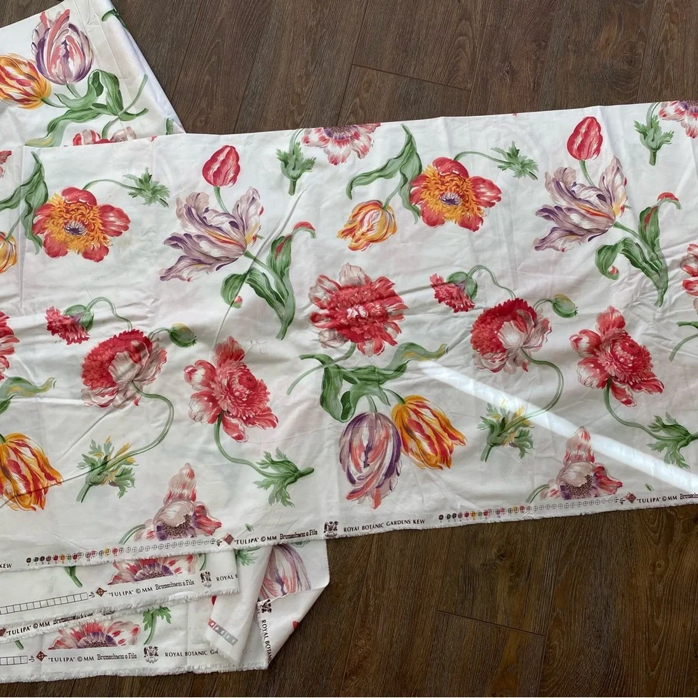 Brunschwig & Fils Designer fabric Royal Botanic Gardens Kew Tulipa - Picture 3 of 16